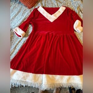 Red and White Mrs. Claus dress